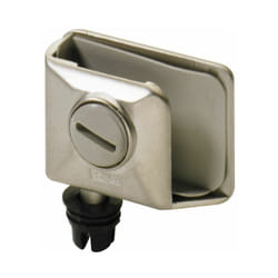 Hettich - Pivot et 150 - Décor : Nickelé mat - Hauteur : 25 mm - Largeur : 36 mm - Matériau : Zamac - Montage : Intérieur - Ouverture : 105°