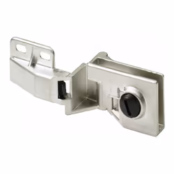 Charnière pour porte verre avec verouillage. Pour porte en applique épaisseur 4 à 6 mm. Pour porte hauteur maxi 1000 mm et la ...