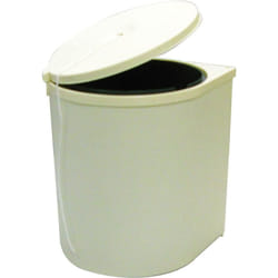 Gollinucci - Poubelle de porte pivotante beige à cordon - 13 l - Nombre de seaux : 1 - Contenance : 13 l - Pour caisson de largeur : 400 mm - Décor :