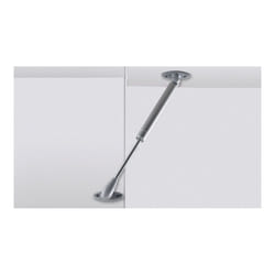 Compas de porte relevable lift basic - Sens : Réversible - Matériau : Acier / Plastique - Décor : Gris - Type de palier : Support et pied à visser