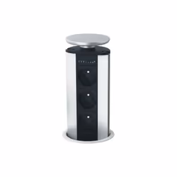 Description générale La borne multiprise rétractable est fabriquée en aluminium et s'adapte parfaitement aux environnements t ...