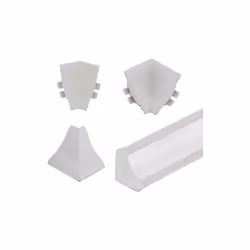 Pour profil 14 x 14 mm. Le jeu de 12 pièces comprend : 2 embouts droits 2 gauches 8 angles (2 à 90° et 2 à 135° intérieur, 2  ...