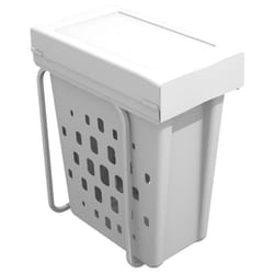 Panier à linge coulissant - Matériau : Métal / pvc - Contenance : 40 l - Largeur : 255 mm - Hauteur : 537 mm - Profondeur : 450 mm - Pour caisson de