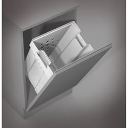 Gollinucci - Panier à linge rabattable - Largeur : 400 mm - Profondeur : 307 mm - Hauteur : 504 mm - Matériau : Plastique - Décor : Blanc