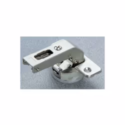 Charnière invisible Silentia+ avec amortisseur intégré dans la tête. Cette charnière permet une fermeture efficace de la port ...