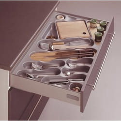 Gollinucci - Ramasse-couverts en pvc - Largeur maxi : 352 mm - Largeur mini : 304 mm - Pour caisson de largeur : 400 mm
