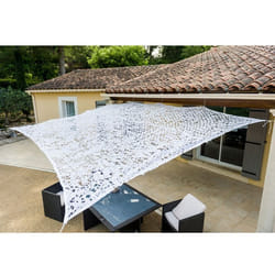 Toile dombrage ajourée blanche 2 x 3m