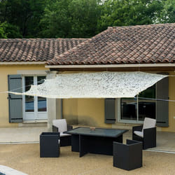 Toile dombrage ajourée beige 120 g/m2 WERKA PRO 2 x 3m
