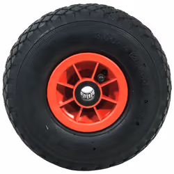 Roue gonflable - WERKA PRO - 10 260x85 - Alésage 20mm - 4 plis - Jante rouge