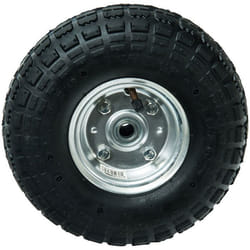 Roue gonflable - WERKA PRO - 260x85mm - Axe déporté - Gris galva
