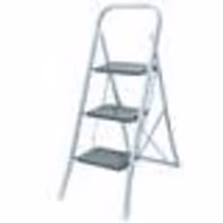 Marchepied pliable 3 marches - WERKA PRO - Métal peint - Charge max 150 kg - Dimensions 465 x 735 x 105 cm