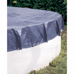 Description générale Bâche de protection pour piscine ronde hors sol, conçue pour offrir une protection efficace contre les d ...