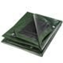 Bâche multifonctions noire et verte 240 g/m2 WERKA PRO 2 x 3 m
