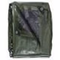 Bâche multifonctions noire et verte 240 g/m2 WERKA PRO 3 x 5 m
