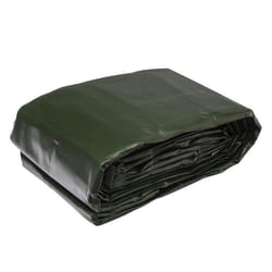 Bâche - WERKA PRO - 8 x 12 m - Vert et noir - Imputrescible et anti-UV