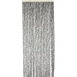 Rideau chenille gris clair et anthracite Werka Pro 90 x 220 cm