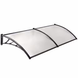 Marquise - WERKA PRO - 2 panneaux - Polycarbonate - 80 x 240 cm - Protection entrée maison