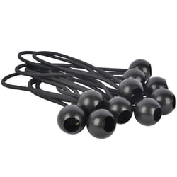 Attaches rapides - WERKA PRO - Lot de 10 - Noir - 15cm ø4mm - Boule 3cm