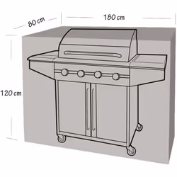 Description générale Housse de protection pour barbecue et plancha, conçue pour offrir une protection optimale contre les int ...
