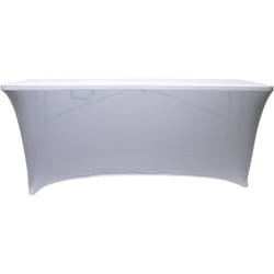 Werka Pro - Housse nappe pour table pliante 180cm Blanche