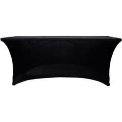 Housse nappe pour table pliante 180cm Werka Pro Noire