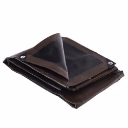 Bâche professionnelle marron 350g-m2 Werkapro 4 x 5 m - Mixte - Werkapro