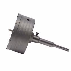 Scie trépan SDS+ - WERKA PRO - Longueur 160mm - Diamètre 125mm - Carbure de tungstène - Filetage M18