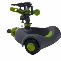 Description détaillée du produit : Arroseur réglable sur roue Marque: WERKA PRO Dimensions: H. = 16 cm, L. = 20.5 cm, l. = 19 ...