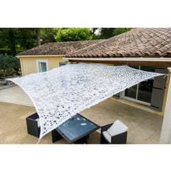 Werka Pro - Toile d'ombrage ajourée blanche 4 x 5m