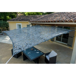 Werka Pro - Toile d'ombrage ajourée grise 120 g/m2 4 x 5m