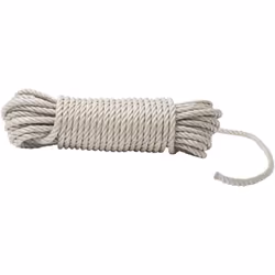 Description détaillée du produit: Corde beige Matière: polypropylène Longueur: 25m 5 diamètres disponibles: 6 / 8 / 10 / 12 / ...