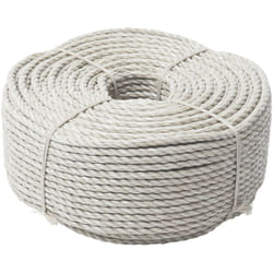 Corde beige 100 mètres Werka Pro 6mm (résistance ± 590 kg)
