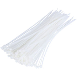 Collier rapide blanc lot de 100 colliers 300 x 4,8 mm