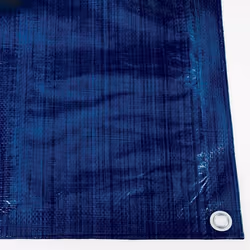 Bâche lourde - WERKA PRO - 2x3m - 135g/m2 - noire/bleue - extérieur