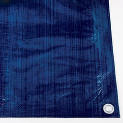 Bâche lourde - WERKA PRO - 2x3m - 135g/m2 - noire/bleue - extérieur