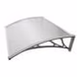 Marquise - WERKA PRO - 80x100cm - Polycarbonate - Blanc - Extérieur