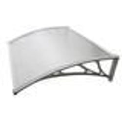 Marquise - WERKA PRO - 80x100cm - Polycarbonate - Blanc - Extérieur
