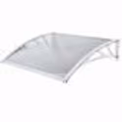 Marquise - WERKA PRO - 80x150cm - Polycarbonate - Blanc - Extérieur