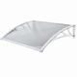 Marquise - WERKA PRO - 80x150cm - Polycarbonate - Blanc - Extérieur