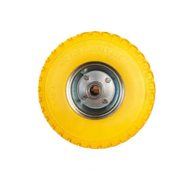 Roue increvable jaune 10 260 x 85 mm axe central Werka Pro Alésage 20mm