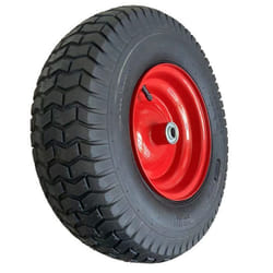 Roue gonflable - WERKA PRO - Ø 400 x 150mm - Axe déporté - Roulements à billes - Jante rouge