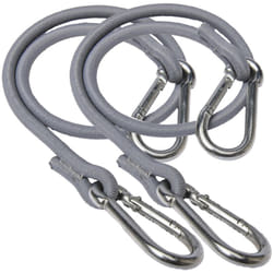 Tendeur avec mousqueton aluminium 2 pcs 30 cm