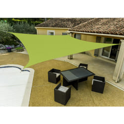 Voile d'ombrage carrée verte anis WERKA PRO 3,6 x 3,6 m