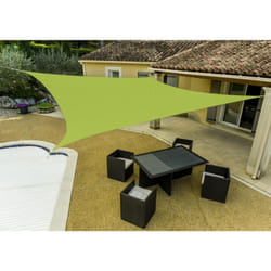 Werka Pro - Voile d'ombrage carrée verte anis 5 x 5 m