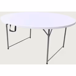 Description détaillée de la Table pliante ronde WERKA PRO "Esprit convivial". (Ø150 x 74cm) Produit: Table pliante Univers: M ...