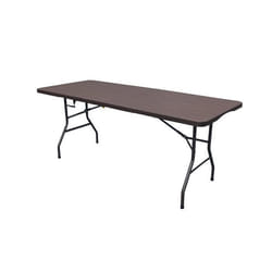 Table pliante WERKA PRO aspect bois  180x74x74cm