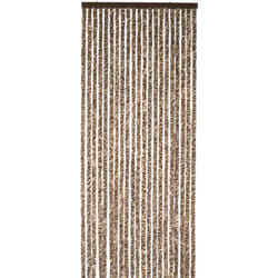 Rideau chenille marron et beige Werka Pro 120 x 220 cm