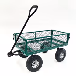 Description détaillée du chariot remorque grillagé de jardin WERKA PRO (65l) Univers du jardin Produit: Chariot remorque de j ...