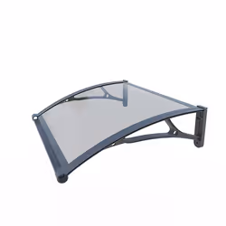 Marquise - WERKA PRO - 80 x 100 cm - Aluminium - Polycarbonate - Résistant aux UV