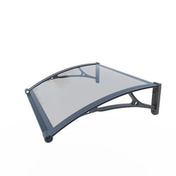 Marquise - WERKA PRO - 80 x 100 cm - Aluminium - Polycarbonate - Résistant aux UV